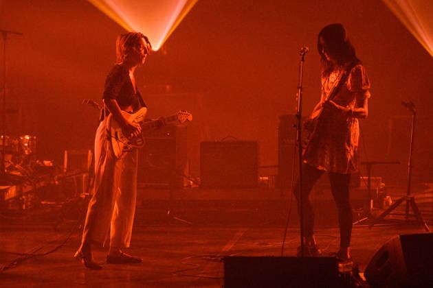 Warpaint Perform at Meltdown Festival 2026, Royal Festival Hall, London, UK - 11 June 2026 lead singer guitarist Emily Kokal and singer guitarist Theresa Wayman of American indie rock band Warpaint performs at The Meltdown Festival at Royal Festival Hall in London, England, UK on Thursday 11 June 2026., Credit:Justin Ng Avalon UK, England, London, Royal Festival Hall  Copyright: xJustinxNgx xAvalonx 1109570343