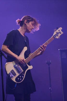 Warpaint Perform at Meltdown Festival 2026, Royal Festival Hall, London, UK - 11 June 2026 Bassist Jenny Lee Lindberg of American indie rock band Warpaint performs at The Meltdown Festival at Royal Festival Hall in London, England, UK on Thursday 11 June 2026., Credit:Justin Ng Avalon UK, England, London, Royal Festival Hall  Copyright: xJustinxNgx xAvalonx 1109570382