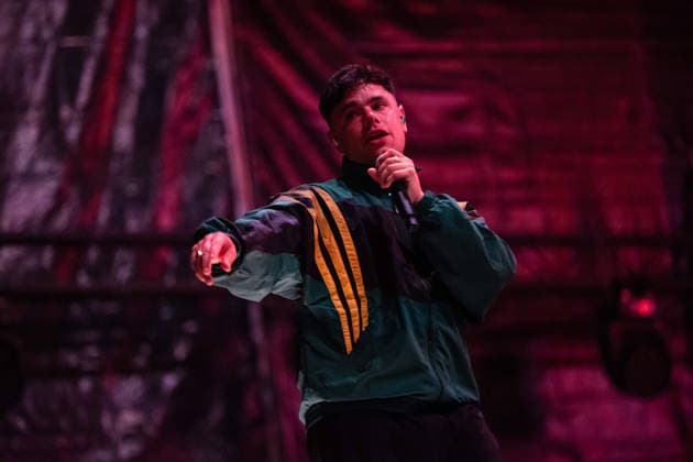 June 12, 2026, Porto, Portugal: MÃ›glaÃa Bap of the Irish hip?hop group Kneecap performs during the first day of Primavera Sound Porto 2026 at Parque da Cidade. Porto Portugal  - ZUMAs197 20260612_aaa_s197_002 Copyright: xDiogoxBaptistax