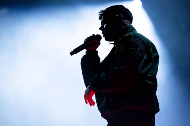 June 12, 2026, Porto, Portugal: MÃ›glaÃa Bap of the Irish hip?hop group Kneecap performs during the first day of Primavera Sound Porto 2026 at Parque da Cidade. Porto Portugal - ZUMAs197 20260612_aaa_s197_014 Copyright: xDiogoxBaptistax