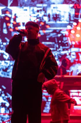 June 12, 2026, Porto, Portugal: MÃ›glaÃa Bap of the Irish hip?hop group Kneecap performs during the first day of Primavera Sound Porto 2026 at Parque da Cidade. Porto Portugal - ZUMAs197 20260612_aaa_s197_016 Copyright: xDiogoxBaptistax