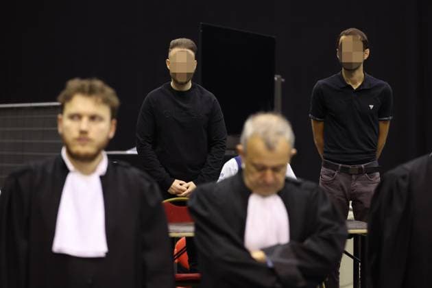 Accused Paolo Falzone and Accused Antonino Falzone pictured during the verdict session of the trial of P. and A. Falzone, at the Court of Appeal of Mons, on Friday 12 June 2026. The trial of the two men concerns the 2022 tragedy in Strepy-Bracquegnies, where a car plowed into a carnival parade around 5:00. Six people died at the scene, and a seventh months later in the hospital. P. Falzone is charged with seven murder and 81 attempted murder. A. Falzone with failure to render aid to a person in danger.  VIRGINIExLEFOUR 177313107