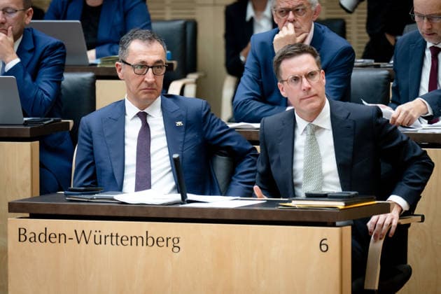 Sitzung, Bundesrat, Berlin Sitzung, Bundesrat, Berlin, Ministerpräsident, Cem Özdemir, Manuel Hagel, Stellvertretender Ministerpräsident und Minister des Inneren Berlin Berlin GER *** Meeting, Federal Council, Berlin Meeting, Federal Council, Berlin, Prime Minister, Cem Özdemir, Manuel Hagel, Deputy Prime Minister and Minister of the Interior Berlin Berlin GER