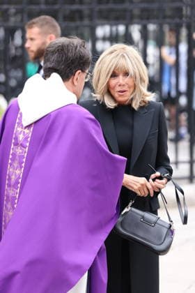 Bernadette Chirac Funeral - Paris Brigitte Macron during funeral ceremony of Bernadette Chirac, widow of former French president Jacques Chirac at Sainte-Clotilde basilica in Paris, France on June 12, 2026. Bernadette Chirac died on June 5, 2026, aged 93. Photo by Jerome Domine ABACAPRESS.COM Paris France  Copyright: xDominexJerome ABACAx