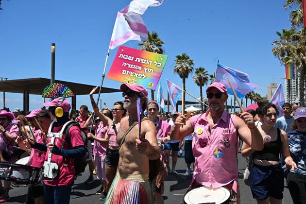 June 12, 2026, Tel-Aviv, Tel-Aviv, Israel: TEL AVIV, ISRAEL Ã¢â‚¬ JUNE 12, 2026: Participants celebrate during the Tel Aviv Pride Parade. Tel Aviv hosts the largest Pride event in the Middle East and remains the only country in the region where the LGBTQ community is openly visible and celebrated. Tel-Aviv Israel - ZUMAp227 20260612_zip_p227_017 Copyright: xPaulinaxPatimerx