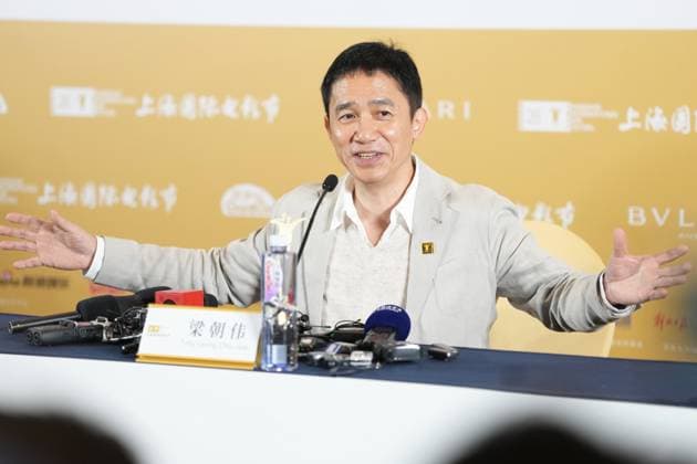 SHANGHAI, CHINA - JUNE 12: Tony Leung Chiu-wai, Jury President of the Golden Goblet Awards, speaks to media during a press conference for the 28th Shanghai International Film Festival on June 12, 2026 in Shanghai, China. The festival, which opened on the same day, features a main competition jury comprising Chinese and international film professionals.  Copyright: xChinaxNewsxServicex 111647794798