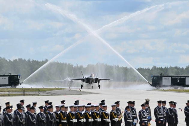 RECORD DATE NOT STATED !!!!! NO RUSSIA AND POLAND !!!! 12.06.2026 LASK 12 06 2026 LASK COMBAT AIR BASE OFFICIAL WELCOME OF THE NEW F-35 COMBAT AIRCRAFT F-35 F 35 BAZA LOTNICTWA BOJOWEGO OFICJALNE PRZYWITANIE NOWEGO SAMOLOTU BOJWEGO F35 F-35 F 35 FOT DAMIAN BURZYKOWSKI NEWSPIX.PL NEWSPIX.PL --- newspix.pl 