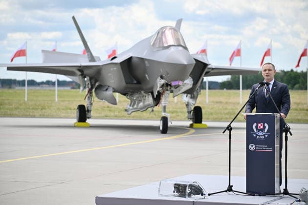 RECORD DATE NOT STATED !!!!! NO RUSSIA AND POLAND !!!! 12.06.2026 LASK 12 06 2026 LASK COMBAT AIR BASE OFFICIAL WELCOME OF THE NEW F-35 COMBAT AIRCRAFT F-35 F 35 BAZA LOTNICTWA BOJOWEGO OFICJALNE PRZYWITANIE NOWEGO SAMOLOTU BOJWEGO F35 F-35 F 35 N Z KAROL NAWROCKI FOT DAMIAN BURZYKOWSKI NEWSPIX.PL NEWSPIX.PL --- newspix.pl 