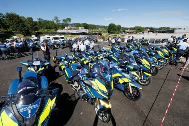 GENEVA BARRACKS BEFORE THE G7 PHOTOPQR LE DAUPHINE Grégory YETCHMENIZA La Roche sur Foron 12 06 2026 La Roche sur Foron Haute Savoie , June 12 Final stretch for the 6,100 gendarmes mobilized to secure the G7 summit to be held in Evian les Bains, from June 15 to 17, in Haute Savoie To meet all their needs and guarantee optimum operational support, a Gendarmerie Nationale BLA forward logistics base has been set up at Rochexpo, in La Roche sur Foron A major logistical challenge to ensure the full operability of the thousands of military personnel and 1400 vehicles mobilized Grégory Yetchmeniza Le Dauphiné Libéré Around La Roche sur Foron and across Haute Savoie, an unprecedented security operation is in place for the G7 summit La Roche sur Fo  Copyright: xPHOTOPQR LExDAUPHINE MAXPPPxGrégoryxYETCHMENIZAx 20260612JDL5952 20260612JDL5952