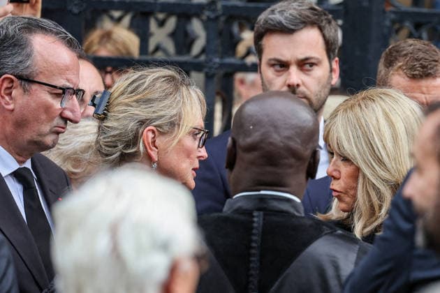Claude Chirac et Brigitte Macron, première dame de France, aux obèques de B Chirac en la basilique Sainte Clotilde à Paris 7ème le 12 juin 2026 The former first lady of France died on June 5, 2026 at the age of 93 Jacovides Liewig Bestimage The funeral of B Chirac in the Sainte Clotilde Basilica in Paris 7th arrondissement on June 12, 2026 The former first lady of France died on June 5, 2026 at the age of 93 Paris France  Copyright: xJacovidesx xLiewigx xBestimagexJacovidesx xLiewigx xBestimagex