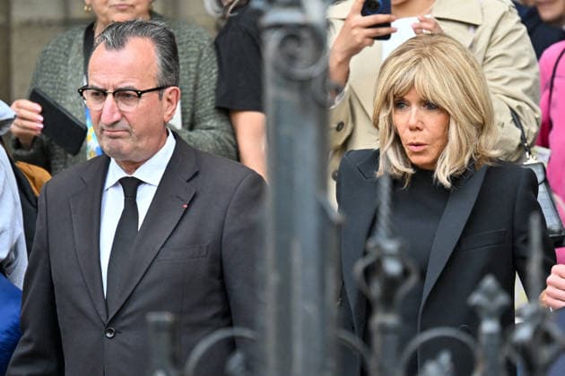 Brigitte Macron, Frances First Lady, and José Pietroboni, head of protocol at the Elysée Palace, The funeral of B Chirac in the Sainte Clotilde Basilica in Paris 7th arrondissement on June 12, 2026 The former first lady of France died on June 5, 2026 at the age of 93 Jacovides Liewig Bestimage The funeral of B Chirac in the Sainte Clotilde Basilica in Paris 7th arrondissement on June 12, 2026 The former first lady of France died on June 5, 2026 at the age of 93 Paris France  Copyright: xJacovidesx xLiewigx xBestimagexJacovidesx xLiewigx xBestimagex