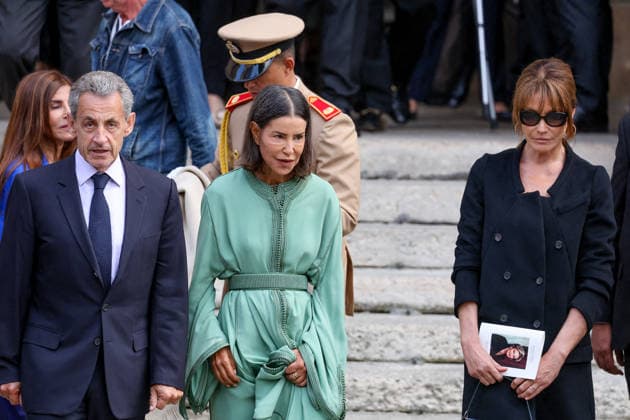 Nicolas Sarkozy, Princess Lalla Meryem, Carla Bruni at the funeral of B Chirac in the Sainte Clotilde Basilica in Paris 7th arrondissement on June 12, 2026 The former first lady of France died on June 5, 2026 at the age of 93 Jacovides Liewig Bestimage The funeral of B Chirac in the Sainte Clotilde Basilica in Paris 7th arrondissement on June 12, 2026 The former first lady of France died on June 5, 2026 at the age of 93 Paris France  Copyright: xJacovidesx xLiewigx xBestimagexJacovidesx xLiewigx xBestimagex