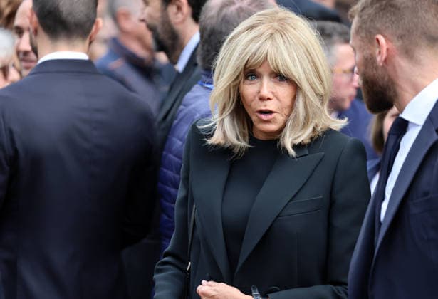 Departs des obseques de Bernadette Chirac en la Basilique Sainte-Clotilde Ã Paris, France le 12 juin 2026 Brigitte Macron- Departs des obseques de Bernadette Chirac en la Basilique Sainte-Clotilde Ã Paris, France le 12 juin 2026  Copyright: xDFY+DKRx