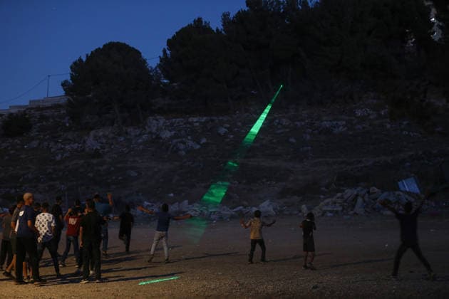 Israeli forces carry out a raid in the Solomon s Pools area in Bethlehem BETHLEHEM, WEST BANK, PALESTINE - JUNE 12: Israeli soldiers use sound and tear gas canisters to disperse Palestinian civilians, who visit Solomon’s Pools, during a raid in the village of Al-Hadr, Bethlehem, West Bank, Palestine on June 12, 2026. Wisam Hashlamoun Anadolu Bethlehem West Bank. Editorial use only. Please get in touch for any other usage.  Copyright: x2026xAnadoluxWisamxHashlamounx