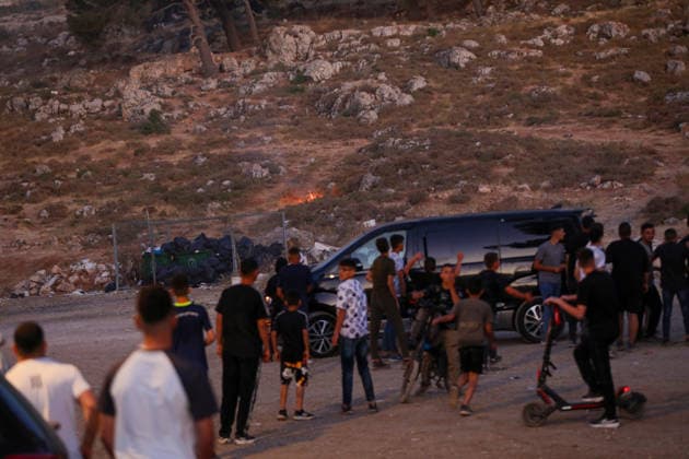 Israeli forces carry out a raid in the Solomon s Pools area in Bethlehem BETHLEHEM, WEST BANK, PALESTINE - JUNE 12: Israeli soldiers use sound and tear gas canisters to disperse Palestinian civilians, who visit Solomon’s Pools, during a raid in the village of Al-Hadr, Bethlehem, West Bank, Palestine on June 12, 2026. Wisam Hashlamoun Anadolu Bethlehem West Bank. Editorial use only. Please get in touch for any other usage.  Copyright: x2026xAnadoluxWisamxHashlamounx