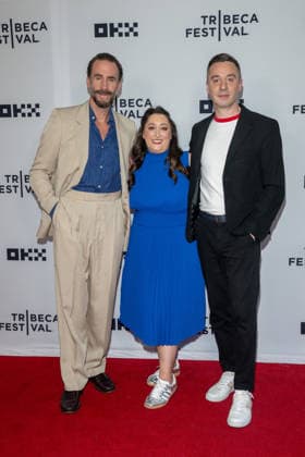 Dear England Premiere, 25th Tribeca Film Festival, New York, USA - 12 Jun 2026 (L-R) Joseph Fiennes, Breanne L. Heldman and James Graham attend Dear England Premiere during the 2026 Tribeca Film Festival at the SVA Theatre on June 12, 2026 in New York City. New York United States Copyright: xRonxAdarx xSOPAxImagesx _radar_england_06122026_00247