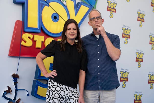 June 12, 2026, Madrid, Spain: Andrew Stanton and Lindsey Collins attends the premiere of Toy Story 5 at Cines Callao on June 12, 2026 in Madrid, Spain. Madrid Spain  - ZUMAs197 20260612_aaa_s197_362 Copyright: xAtilanoxGarciax