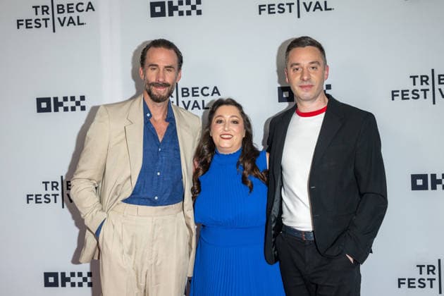 June 12, 2026, New York, United States: (L-R) Joseph Fiennes, Breanne L. Heldman and James Graham attend Dear England Premiere during the 2026 Tribeca Film Festival at the SVA Theatre on June 12, 2026 in New York City. New York United States - ZUMAs197 20260612_aaa_s197_395 Copyright: xRonxAdarx
