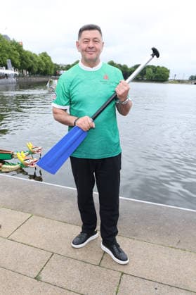 20. Drachenboot Cup der Michael Stich Stiftung Luan Krasniqi, 20ter Drachenboot Cup der Michael Stich Stiftung , Alster hamburg, 12.06.2026 *** 20 Dragon Boat Cup of the Michael Stich Foundation Luan Krasniqi, 20th Dragon Boat Cup of the Michael Stich Foundation , Alster hamburg, 12 06 2026 Copyright: xEventpressxBecherx