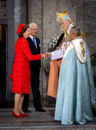 Entertainment Bilder des Tages 13-06-2026 Sweden Te Deum on the occasion of the celebration of the King and Queens Golden wedding anniversary in Stockholm. King Carl Gustaf and Queen Silvia Â  Copyright: xPPEx