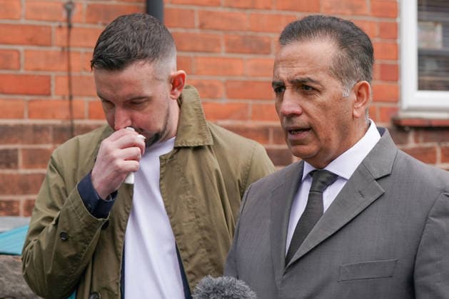 June 13, 2026, Nottingham, East Midlands, UK: Nottingham, UK. Dr Sanjoy Kumar (R), The father of Grace O Malley Kumar, and Lee Coates, the son of Ian Coates, speak to the media on Ilkeston Road in Nottingham. Today marks the third anniversary after Valdo Calocane murdered Barnaby Webber, Grace OÃ¢â‚¬â ¢Malley-Kumar and Ian Coates in Nottingham on 13 June 2026. Nottingham UK  - ZUMAl94_ 20260613_zaf_l94_064 Copyright: xIoannisxAlexopoulosx