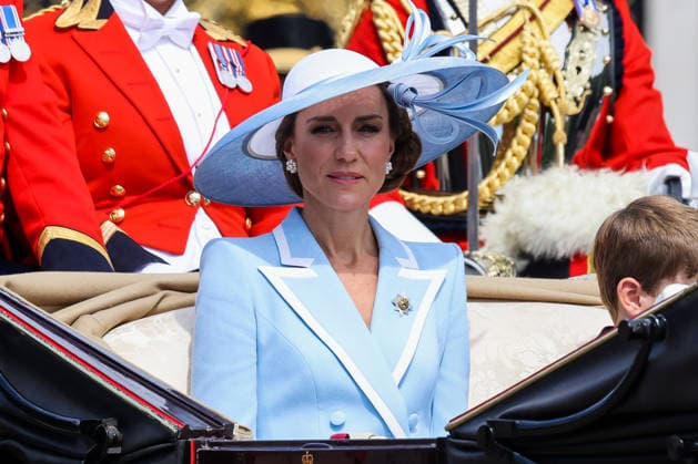 June 13, 2026, London, London, UK: London, UK. Catherine, Princess of Wales, Princess Charlotte of Wales, Prince George of Wales and Prince Louis of Wales depart Buckingham Palace in a horse-drawn carriage during Trooping the Colour 2026 in London. Trooping the Colour, also known as the Kings Birthday Parade, is the annual military ceremony marking the official birthday of the British monarch. The event takes place on Horse Guards Parade and concludes with a Royal Air Force flypast over Buckingham Palace. London UK  - ZUMAl94_ 20260613_zaf_l94_092 Copyright: xDinendraxHariax