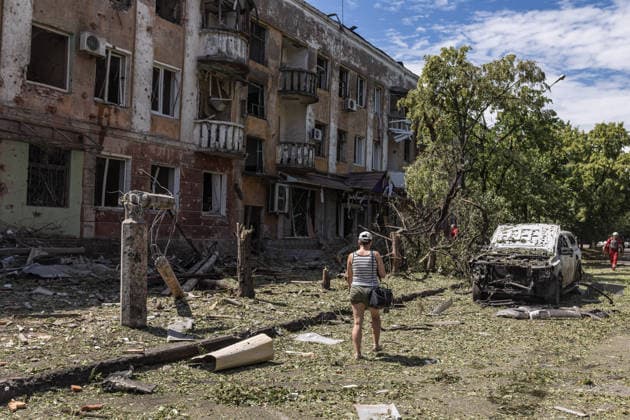Aftermath of Russian attack on Ukraine s Sloviansk and Druzhkivka SLOVIANSK, UKRAINE - JUNE 13: A view of destruction following the Russian attack on the city of Sloviansk, Ukraine, 13 June 2026. Diego Herrera Carcedo Anadolu Sloviansk Ukraine. Editorial use only. Please get in touch for any other usage.  Copyright: x2026xAnadoluxDiegoxHerreraxCarcedox