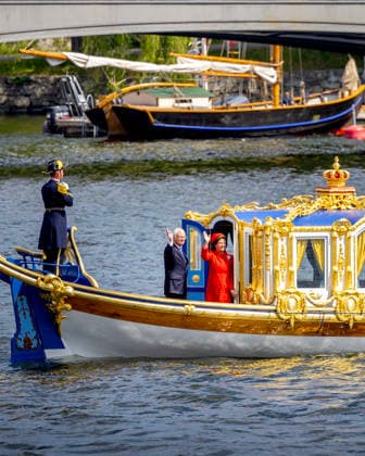 13-06-2026 Sweden Embarking Vasaorden, Skeppsbron on the occasion of the celebration of the King and Queens Golden wedding anniversary in Stockholm. King Carl Gustaf and Queen Silvia Â  Copyright: xPPEx