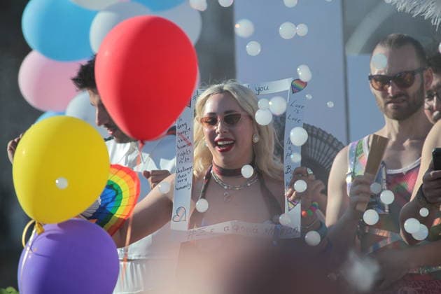 June 13, 2026, Athens, Greece: Participants gather outside the Greek Parliament in Syntagma Square during the Athens Pride 2026 march in Athens. Thousands of people took part in the annual event, celebrating diversity and calling for equality and the protection of LGBTQ+ rights. Athens Greece  - ZUMAv62_ 20260613_zaf_v62_003 Copyright: xAristidisxVafeiadakisx