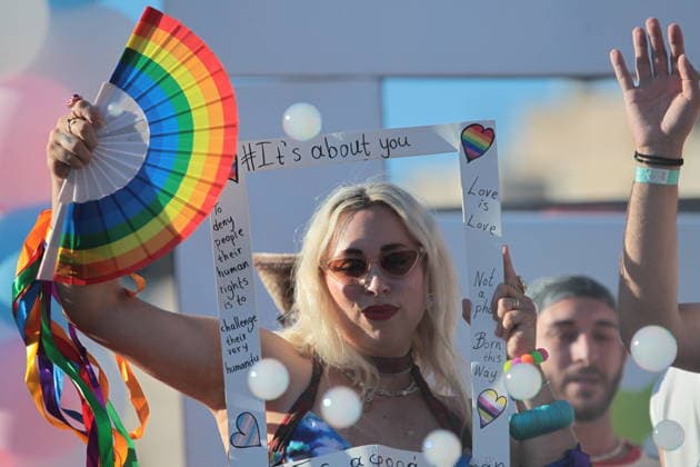 June 13, 2026, Athens, Greece: Participants gather outside the Greek Parliament in Syntagma Square during the Athens Pride 2026 march in Athens. Thousands of people took part in the annual event, celebrating diversity and calling for equality and the protection of LGBTQ+ rights. Athens Greece  - ZUMAv62_ 20260613_zaf_v62_002 Copyright: xAristidisxVafeiadakisx