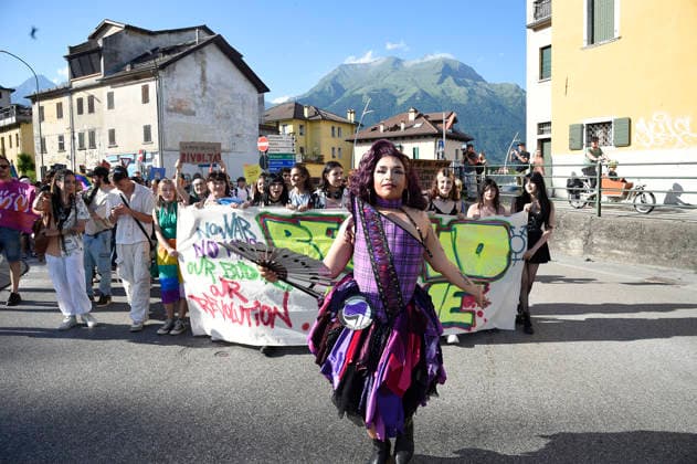 IPA85649989 - Belluno: Gay Pride gathering and parade to Piazza Martiri  Copyright: xGianxPaoloxPeronax xGianxPaoloxPeronax 85649989