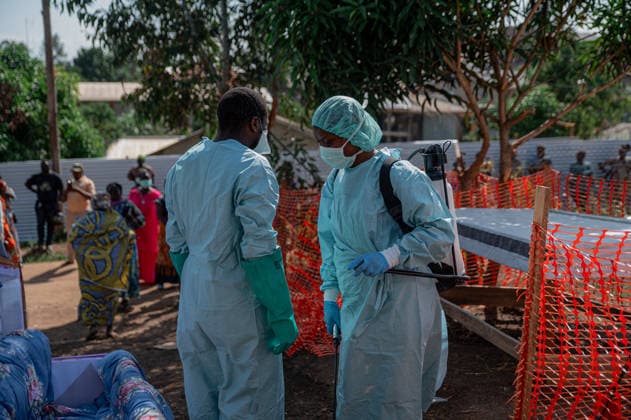 Ebola outbreak in Democratic Republic of Congo BUNIA, DEMOCRATIC REPUBLIC OF THE CONGO - JUNE 13: Health teams carried out large-scale disinfection operations in the region as an infected citizen who has the Ebola virus has died in Bunia, Democratic Republic of the Congo (DRC), on June 13, 2026. Stringer Anadolu Bunia Democratic Republic of the Congo. Editorial use only. Please get in touch for any other usage.  Copyright: x2026xAnadoluxStringerx