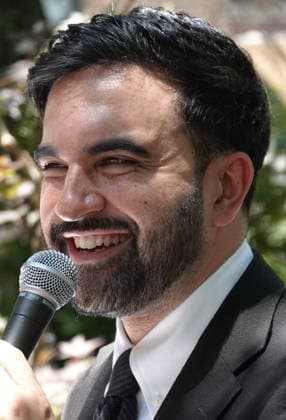 Mayor Zohran Mamdani at at rally supporting Eli Northrup, candidate for New York State Assembly District 69 at Straus Park in New York City on June 13, 2026. Photo Copyright: xHenryxMcGeex