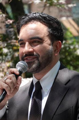 Mayor Zohran Mamdani at at rally supporting Eli Northrup, candidate for New York State Assembly District 69 at Straus Park in New York City on June 13, 2026. Photo Copyright: xHenryxMcGeex