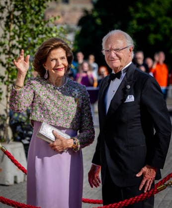 13-06-2026 Concert King Carl Gustaf and Queen Silvia arrive at the Royal Opera House for a golden wedding concert given in honor of the royal couple during their golden wedding anniversary celebrations in Stockholm, Sweden Â  Copyright: xPPEx