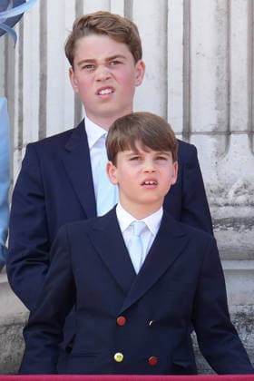 Trooping the Colour 2026 Prince George and Prince Louis attend Trooping the Colour at Buckingham Palace, London, UK, on the 13th June 2026. Picture by James Whatling London Buckingham Palace Greater London United Kingdom  WHA-0826