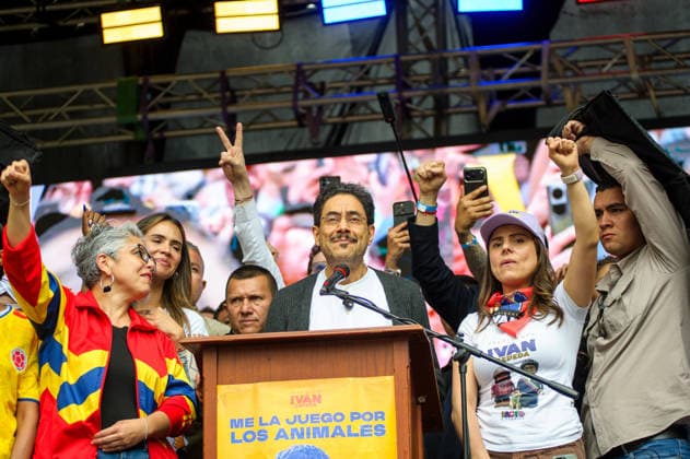 June 13, 2026, Bogota, Bogota D.C, Colombia: Colombian left-wing presidential candidate for the political party Pacto Historico Ivan Cepeda Castro, closed his runoff campaign a week ahead of the second round of elections in BogotoÂ¡, Colombia June 13, 2026. Bogota Colombia  - ZUMAvp1_ 20260613_zia_vp1_009 Copyright: xSebastianxBarrosx