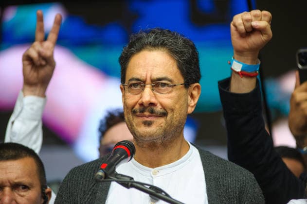 June 13, 2026, Bogota, Bogota D.C, Colombia: Colombian left-wing presidential candidate for the political party Pacto Historico Ivan Cepeda Castro, closed his runoff campaign a week ahead of the second round of elections in BogotoÂ¡, Colombia June 13, 2026. Bogota Colombia - ZUMAvp1_ 20260613_zia_vp1_010 Copyright: xSebastianxBarrosx