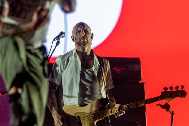 June 14, 2026, Porto, Porto, Portugal: Adam Devonshire, bassist of the British punk band IDLES, performs during Primavera Sound Porto 2026 at Parque da Cidade. Porto Portugal  - ZUMAs197 20260614_aaa_s197_015 Copyright: xDiogoxBaptistax