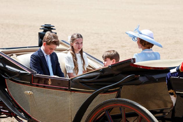 June 13, 2026, London, United Kingdom: The Princess of Wales, Prince George, Princess Charlotte and Prince Louis seen during Trooping the Colour at Horse Guards Parade in London. London United Kingdom - ZUMAs197 20260613_aaa_s197_677 Copyright: xBrettxCovex