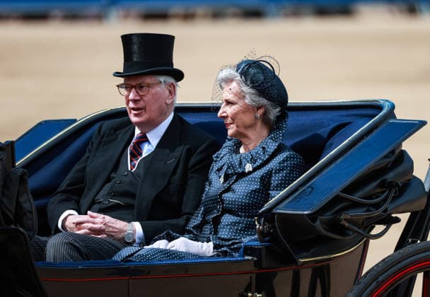 June 13, 2026, London, United Kingdom: Prince Richard the Duke of Gloucester and Birgitte the Duchess of Gloucester seen during Trooping the Colour at Horse Guards Parade in London. London United Kingdom - ZUMAs197 20260613_aaa_s197_693 Copyright: xBrettxCovex