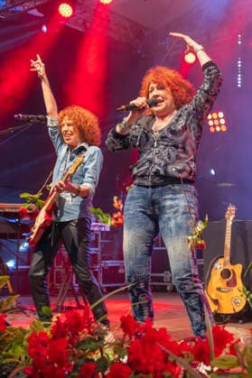 Cora at the city festival at the 33 Schiebocker Tage on the stage at the Altmarkt Bischofswerda, 12 06 2026 Foto:xM.xWehnertx xFuturexImagex cora_6602
