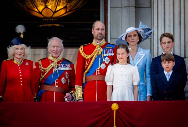 13-06-2026 England Prince George and Prince William and Princess Charlotte and Catherine, Princess of Wales and Prince Louis and King Charles and Queen Camilla during the Kings Birthday Parade Trooping the Colour in London Â  Copyright: xPPEx