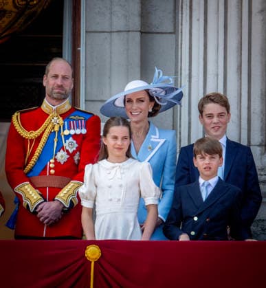 13-06-2026 England Prince George and Prince William and Princess Charlotte and Catherine, Princess of Wales and Prince Louis during the Kings Birthday Parade Trooping the Colour in London Â  Copyright: xPPEx