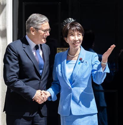 June 14, 2026, London, England, United Kingdom: UK Prime Minister KEIR STARMER welcomes Prime Minister of Japan TAKAICHI SPOKE to 10 Downing Street. London United Kingdom  - ZUMAs262 20260614_zip_s262_011 Copyright: xTayfunxSalcix