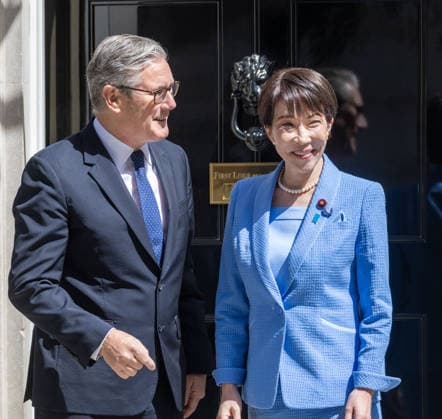June 14, 2026, London, England, United Kingdom: UK Prime Minister KEIR STARMER welcomes Prime Minister of Japan TAKAICHI SPOKE to 10 Downing Street. London United Kingdom  - ZUMAs262 20260614_zip_s262_013 Copyright: xTayfunxSalcix