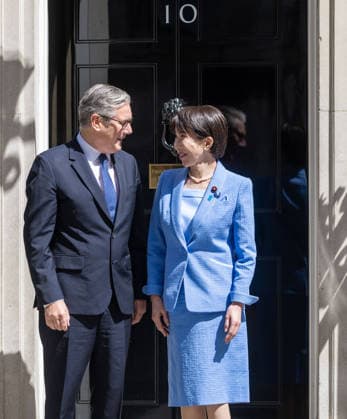 June 14, 2026, London, England, United Kingdom: UK Prime Minister KEIR STARMER welcomes Prime Minister of Japan TAKAICHI SPOKE to 10 Downing Street. London United Kingdom  - ZUMAs262 20260614_zip_s262_016 Copyright: xTayfunxSalcix