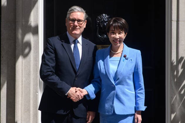 Japanese Prime Minister Visit at Downing Street, London, UK - 14 June 2026 British Prime Minister Sir Keir Starmer poses for a photo with Sanae Takaichi - Prime Minister of Japan before attending a bilateral meeting in Downing Street, London, England, UK on Sunday 14 June, 2026., Credit:Justin Ng Avalon UK, England, London, Downing Street  Copyright: xJustinxNgx xAvalonx 1110096222