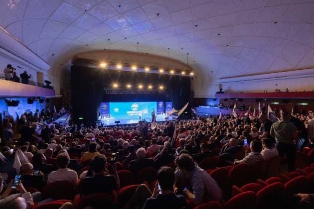 IPA85678326 - National Constituent Assembly of Futuro Nazionale at the Auditorium della Conciliazione in Rome  Copyright: xMatteoxNardonex xx 85678326
