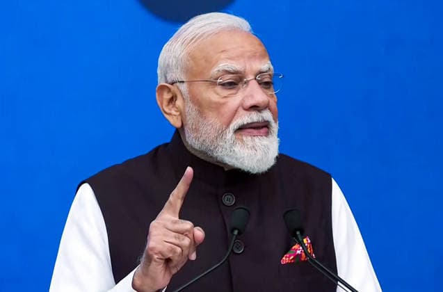 RECORD DATE NOT STATED PM Modi and French President Emmanuel Macron jointly inaugurate the Bharat Innovates event Nice France , Jun 14 (ANI): Prime Minister Narendra Modi addresses during the inauguration of the Bharat Innovates event, in Nice on Sunday. (DD ANI Video Grab) Nice France Copyright: xANIx ANI_20260614201